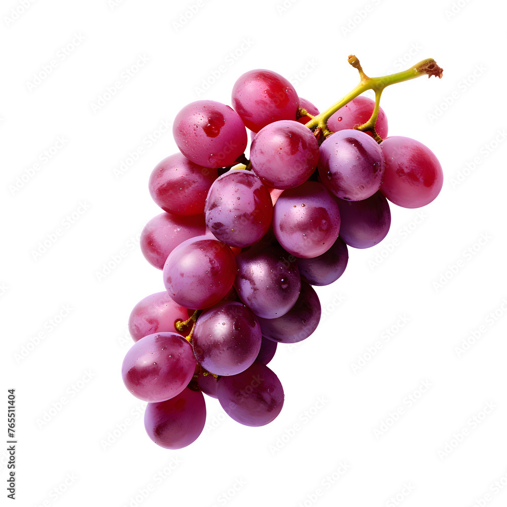 Fresh grapes isolated photography transparent background