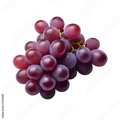 Fresh grapes isolated photography transparent background