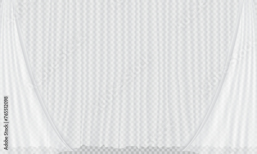 white curtain transparent background