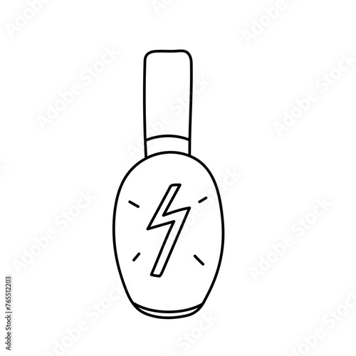 Nail polish. Vector illustration in doodle style. photo