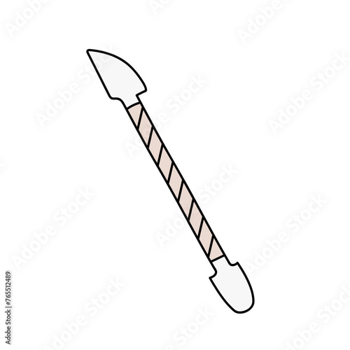 Manicure tool. Vector illustration in doodle style.