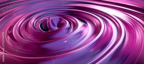 Abstract background with pink spiral in dark purple color. Modern wallpaper design for your project. The concept of the swirl effect on the wall. Dark purple background with 3d effect swirl for design © Sabina Gahramanova