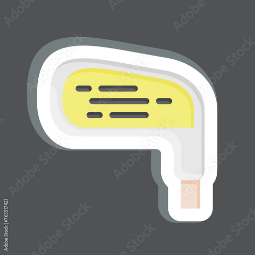 Sticker Golf Club. related to Golf symbol. simple design editable. simple illustration photo