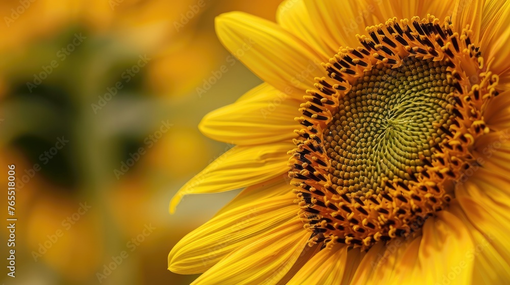 close up photo sunflower Generative AI close up photo sunflower Generative AI