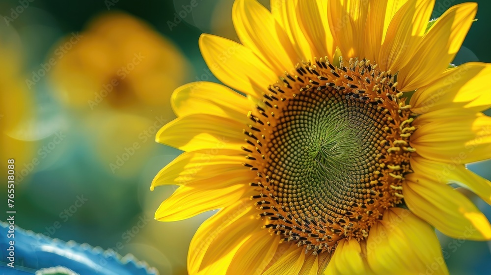 close up photo sunflower Generative AI close up photo sunflower Generative AI