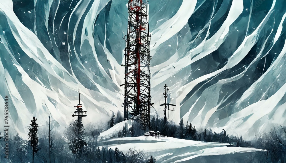 Obraz premium landscape with snow