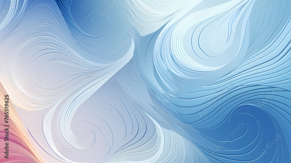 Illustration of swirls pattern in various tones on background