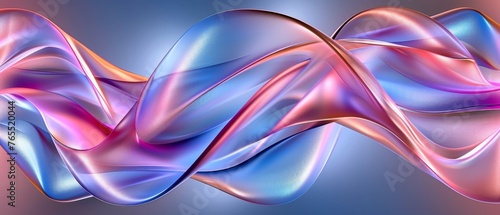  Image of pink-blue waves on blue background with matching backdrop colors © Albert