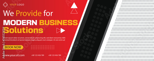 banner new design in red and black color design 