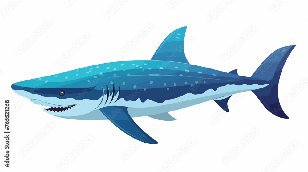 Whale predator icon cartoon vector. Sea shark