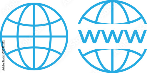 World vector icons. Globe icon illustration