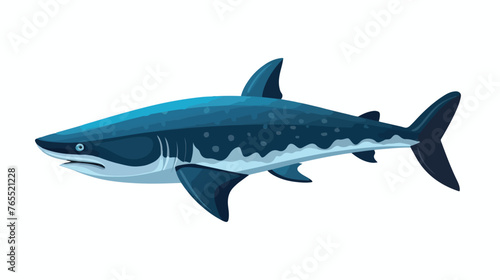 Whale predator icon cartoon vector. Sea shark
