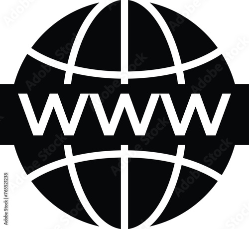 World icon flat. Globe icon illustration