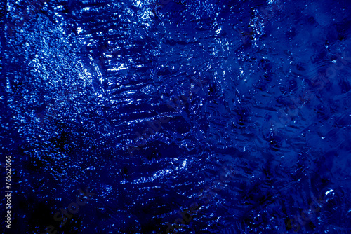 Blue abstract ice texture background