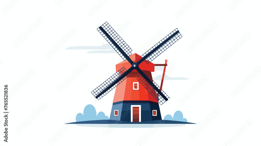 Windmill Mill icon vector on trendy design Flat vector