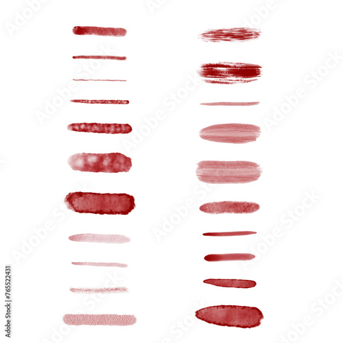 Watercolor brushes, vector, stamps, illustrator, texture