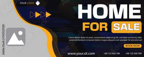 home sale social media new banner template design in new background and elements 