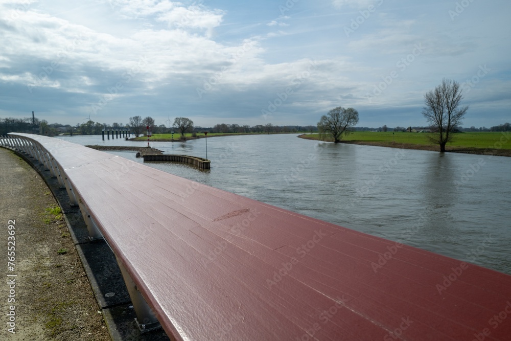river Ijssel in Doesburg Netherlands