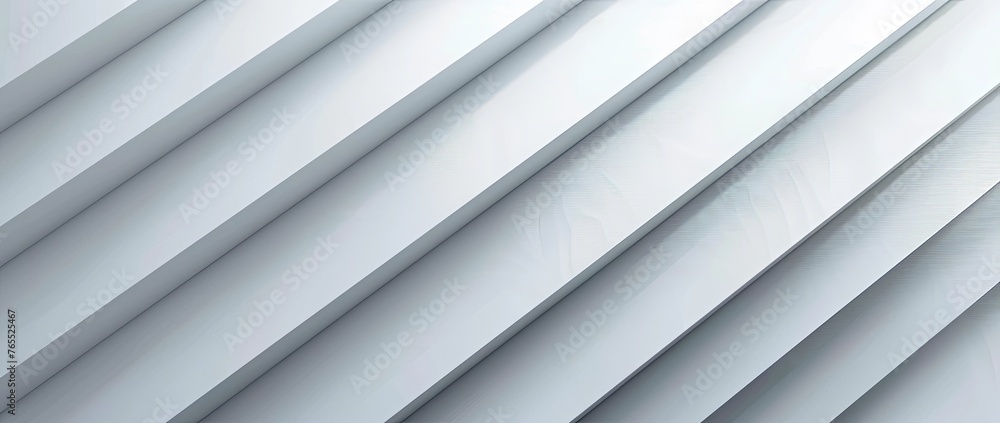 Obraz premium Abstract white background with diagonal lines and shadows