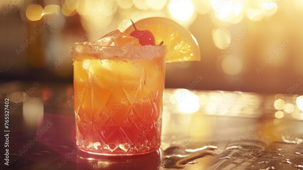 A cool, delicious alcoholic cocktail is particularly refreshing in the middle of summer. Generative AI A cool, delicious alcoholic cocktail is particularly refreshing in the middle of summer. Generative AI