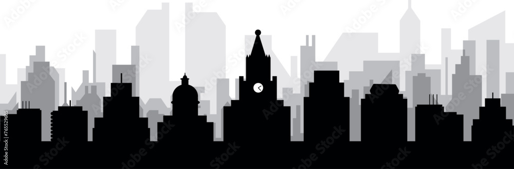 Black cityscape skyline panorama with gray misty city buildings background of CARTAGENA, COLOMBIA Black cityscape skyline panorama with gray misty city buildings background of CARTAGENA, COLOMBIA