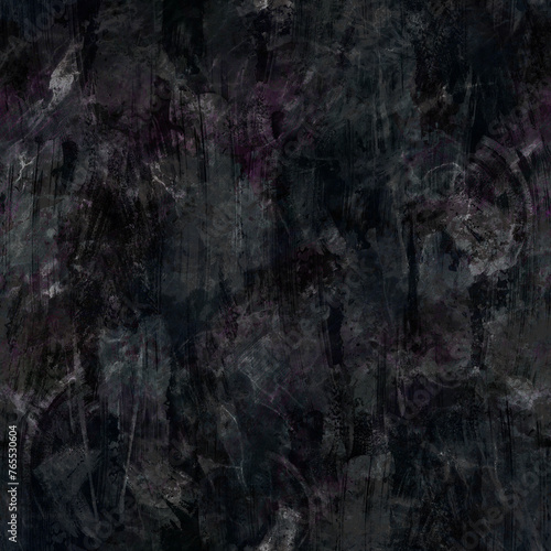 Dark Texture Decorative seamless pattern. Repeating background. Tileable wallpaper print.