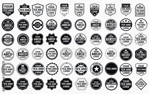 Vintage quality badges. Retro vintage badges and labels vector design