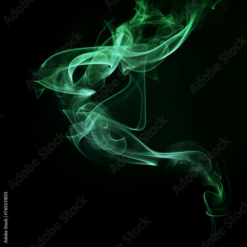 green smoke pattern background