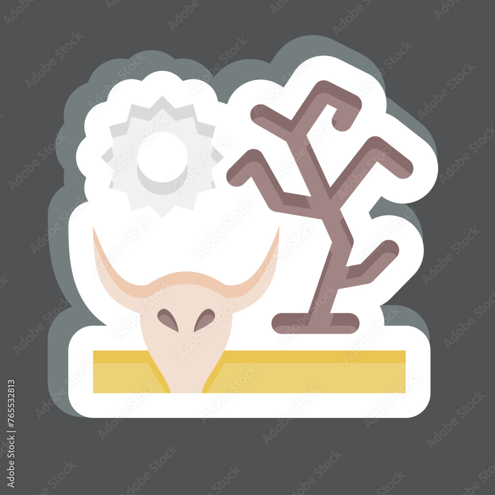 Sticker Drought. related to Climate Change symbol. simple design editable. simple illustration Sticker Drought. related to Climate Change symbol. simple design editable. simple illustration