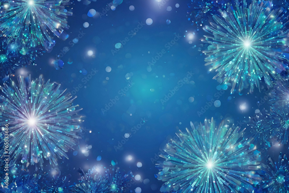 abstract blue neon background with flower abstract blue neon background with flower