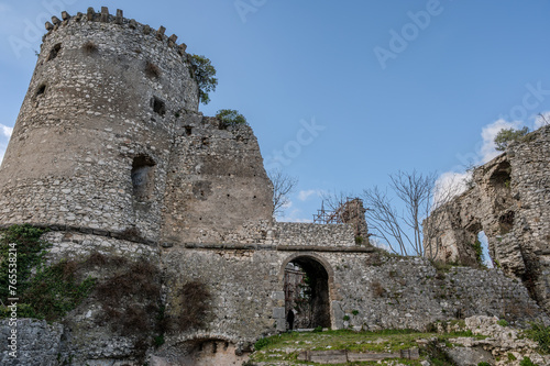 The Avalos castle of Vairano Patenora, Campania, Italy photo