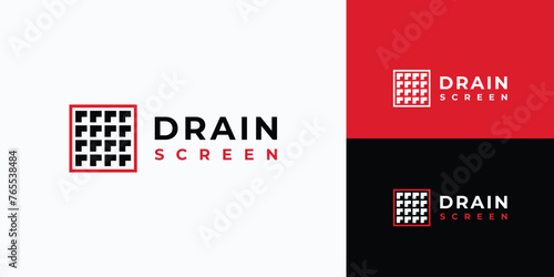 Drainage cap shape vector logo design with modern, simple, clean and abstract style.