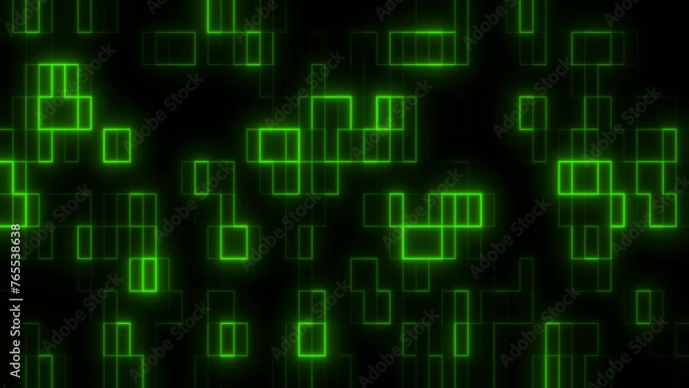 Rectangular neon background. 4k video. Rectangular neon background. 4k video.