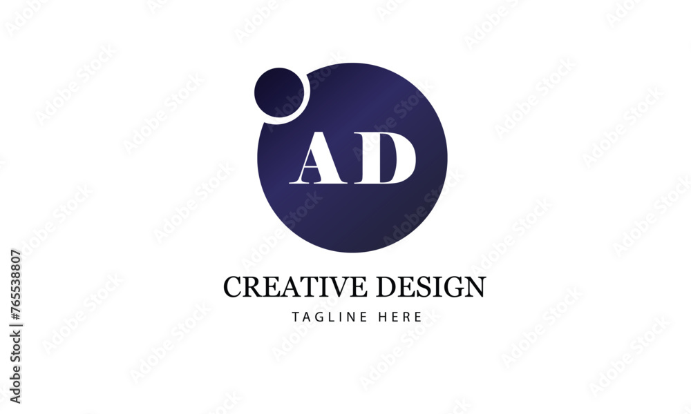 Ad letter logo design for business Ad letter logo design for business