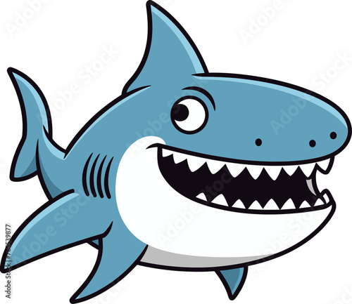 The Majesty of Sharks Detailed Vector Illustration