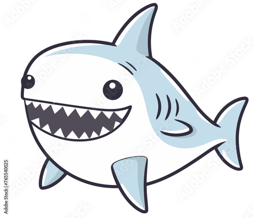 Oceanic Symphony Mesmerizing Shark Vector Illustration