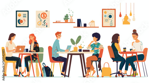 Stellar Office Culture Harmony flat vector