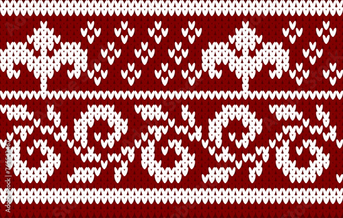 Abstract ethnic geometric pattern design for background or Wallpaper Geometric Ethnic Pattern Design Background Wallpaper Festive Sweater Design. Seamless Knitted Pattern, 