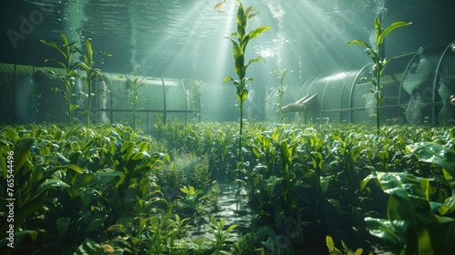 Undersea Cornfield Colony  A Futuristic Agricultural Integrated Within the Ocean s Depths