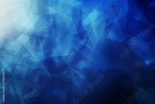 Abstract Blue Polygonal Texture Background: Blurry Triangle Design.