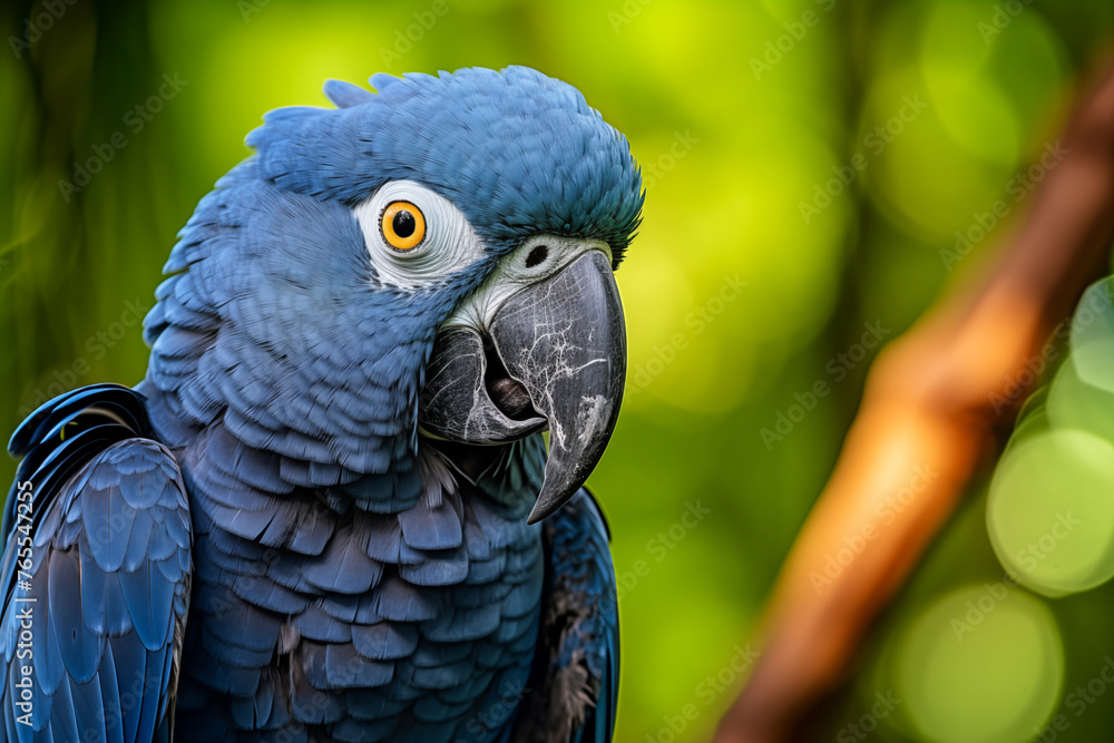 Obraz premium portrait of a Spix Macaw in nature