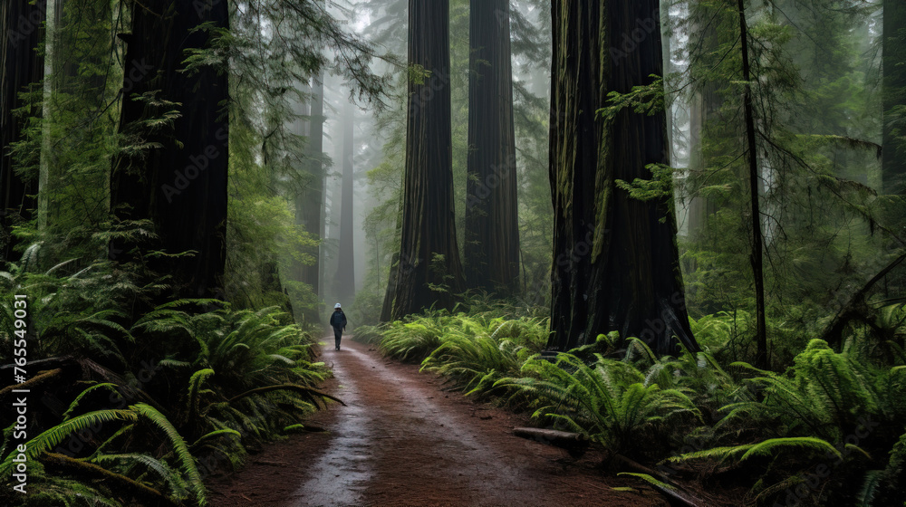 Fototapeta premium morning in the woods.