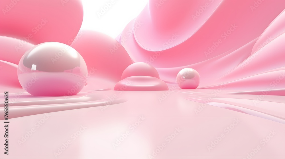 3d rendering of white and pink abstract geometric background. Scene for advertising, technology, showcase, banner, game, sport, cosmetic, business, metaverse. Sci-Fi Illustration. Product display 3d rendering of white and pink abstract geometric background. Scene for advertising, technology, showcase, banner, game, sport, cosmetic, business, metaverse. Sci-Fi Illustration. Product display