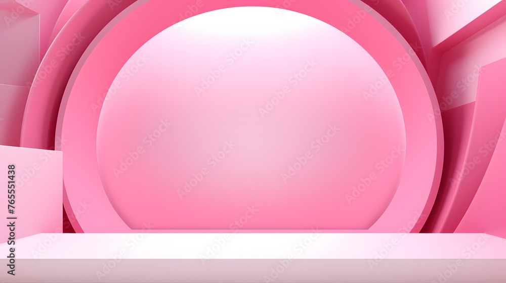 3d rendering of white and pink abstract geometric background. Scene for advertising, technology, showcase, banner, game, sport, cosmetic, business, metaverse. Sci-Fi Illustration. Product display 3d rendering of white and pink abstract geometric background. Scene for advertising, technology, showcase, banner, game, sport, cosmetic, business, metaverse. Sci-Fi Illustration. Product display