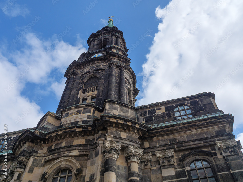 Die Altstadt von Dresden in Sachsen