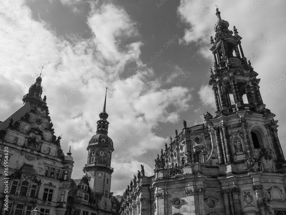 Die Altstadt von Dresden in Sachsen