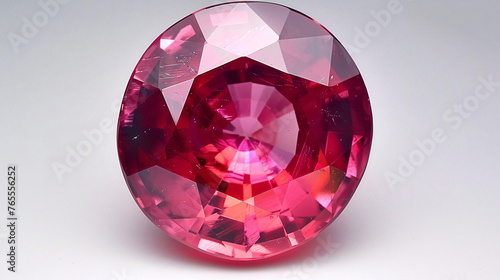 Polished and cut red sapphire © Little