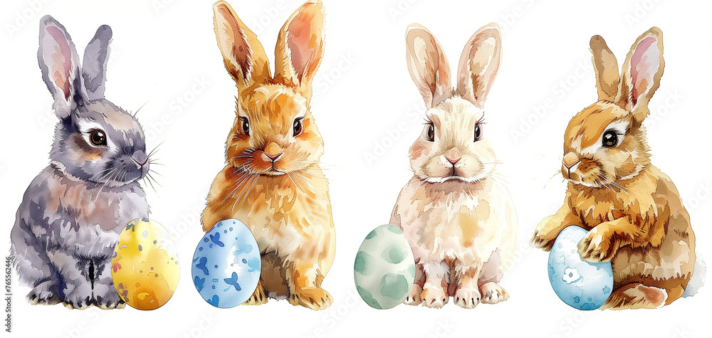 easter bunny with eggs clipart easter bunny with eggs clipart