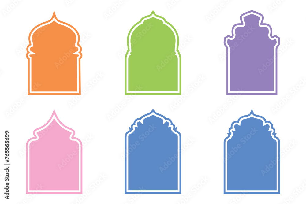 Islamic Emblem Design Glyph Line- SET 6 Islamic Emblem Design Glyph Line- SET 6