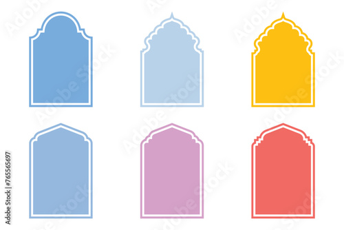 Islamic Emblem Design Glyph Line- SET 6